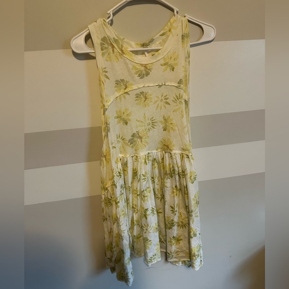 Free People Madison Print Sleeveless Tank Cotton Longline Tunic Dress - Picture 4 of 5